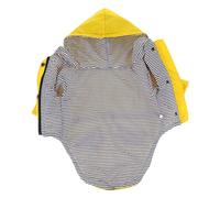 PEPLAYTAL Windproof Dog Raincoat with Hood Puppy Rainwear Stylish Pet Costume for Small to Xl Dogs Bright Yellow Pet Apparel for Rainy Days for