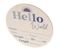 PEPLAYTAL Wooden Baby Milestone Discs Set Monthly Growth Record Cards for Newborns Milestone Signs for Baby Showers and Nursery Decor