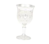 PEPLAYTAL Zinc Alloy Wine Goblet with Hand-Engraved Flower Design Vintage Style Wine Cup for Party Bar Ktv Family Gatherings Elegant Silver-White Decorative Drinkware