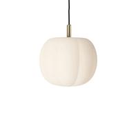 Pepo Pendant Medium Ø30 Opal White/ Brass