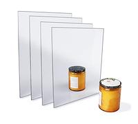 PEPOYO AI 4 Pack Self Adhesive Mirror 25x20cm Adhesive Mirror Tiles 2MM Thick Acrylic Mirror more clear and easier to stick to the wall