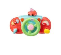 Peppa Activity Dashboard - Interactive Steering Wheel Toy with Lights & Sounds - Moving Car Plays Peppas Tunes for Kids - Includes Batteries - 25cm Sensory Play Toy for Toddlers Pig Character