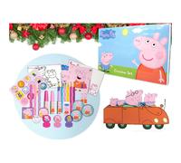 Peppa Advent Calendar Stationery Craft & Colouring Activites Creative Set