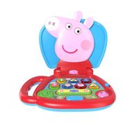 Peppa My First Laptop Interactive Pig Toy for Kids & Toddlers - Educational Role Play Learning Laptop with 14 Sounds, Theme Tune, Character Buttons, Eyebrow Feature & 2 Play Modes - Batteries Included