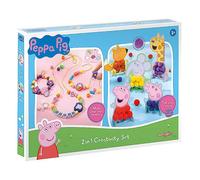 Peppa Pig 2 in 1 DIY Set - Make You Own Jewellery & Pompom Sticker Set