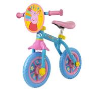 Peppa Pig 2-In-1 Training Toddler Bike - Convertible Training and Balance Bike for 2+ Years Girls and Boys with Removable Pedals and Stabilisers