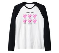 Peppa Pig 20th Anniversary Today I Feel… Baby Faces Raglan Baseball Tee