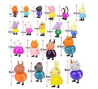Peppa Pig 25-Piece Family & Friends Action Figures Set - Emily, Rebecca, Suzy & More for Kids 4-6