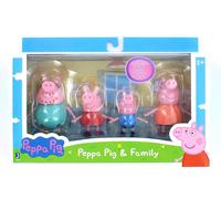 Peppa Pig 3" peppa & Family Figure 4-Pack