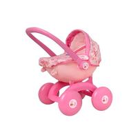 Peppa Pig 4-IN-1 My First Pink Pram | Interchangeable Pram with Carry Cot, Baby Chair & Pushchair | Peppa Pig Design with Bedding & Removable Apron | Toddler Role Play Toy for Ages 18M+