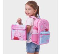 Peppa Pig Girls Backpack, 4 Piece Kids Rucksack Set, Pink One Size