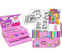 Peppa Pig 52 Pieces Art Set, Arts And Crafts For Kids, Colouring Sets For Children, Peppa Pig