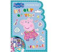 Peppa Pig A4 sticker pad with lots of reuseable stickers