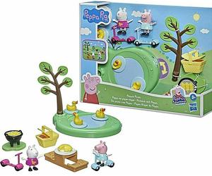 Peppa Pig Adventures Peppa's Picnic Playset & Figures 9 Pcs New Kids Xmas Toy 3+