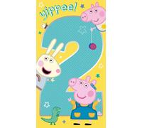 Peppa Pig Age 2 Birthday Card