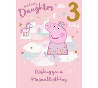 Peppa Pig Age 3 Daughter Birthday Card