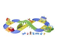 Peppa Pig All Around Peppas Town Playset with Car Track Preschool Toys Toys for 3 Year Old Girls and Boys and Up