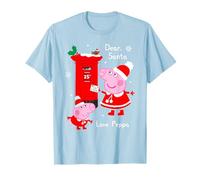Peppa Pig And George Pig Christmas Letter to Santa T-Shirt
