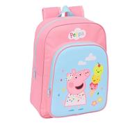 PEPPA PIG - Animated Children's School Backpack, Children's Backpack, Adaptable to Trolley, Ideal for School Children, Comfortable and Versatile, Quality and Resistance, 26 x 11 x 34 cm