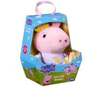 Peppa Pig Baby Evie with Blanket, Plush Preschool Toys, Cuddly Baby Toys