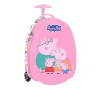 PEPPA PIG BABY PIG - Cabin Trolley 16 Inches, Suitcase with Wheels, Security Lock, Lightweight Suitcase, 28 x 23 x 43 cm