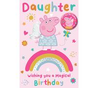 Peppa Pig Badge Daughter Birthday Card