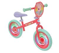 Peppa Pig Balance Bike | 12" Boys Girls Push Along Bicycle with Light Up Wheels | Officially Licensed | Adjustable Height for Toddler Toy | Age 2+