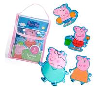 Peppa Pig Bath Puzzles - 4 Foam Character Puzzles with Peppa George Mummy & Daddy Pig - Stick to Bath & Tiles - Toddler Bath Toys 18 Months+ - Educational Fine Motor Skills Play Set