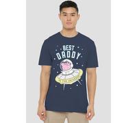 Peppa Pig Best Daddy Pig In The Universe T Shirt, Heather Navy Hasbro Navy XXL