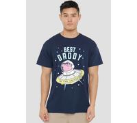 Peppa Pig Tv Best Daddy Pig in The Universe Unisex T Shirt, Navy, S
