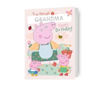 Peppa Pig Birthday Card - Personalise with Sticker Sheet inside - Grandma, Nan, Nana, Mum Birthday Card