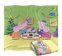 Peppa Pig Blanket, 152 x 127 cm Christmas Dinner Silky Touch Super Soft Throw Blanket, 50" x 60"