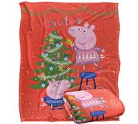 Peppa Pig Blanket, 152 x 127 cm Christmas Fun Silky Touch Super Soft Throw Blanket, 50" x 60"