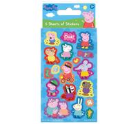 Peppa Pig Blue Party Stickers - 6 pcs