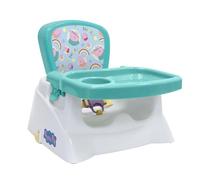 Peppa Pig Booster Seat with Tray, Toddler Dining Chair for Kitchen Table with Adjustable Tray, Cup Holder & Safety Straps, Portable, Easy to Clean, Fits Most Chairs