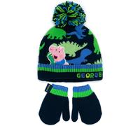 Peppa Pig Boys Blue Beanie and Gloves Set (One Size)
