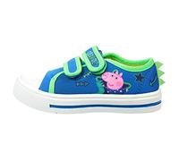 Peppa Pig Boys Blue Cosmic Dino George Casual Low-Top Trainer UK 9 Infant