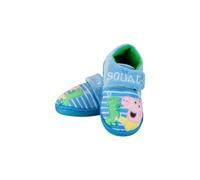Peppa Pig Boy's Dinosaur Snooze Squad George Pig Slippers in Blue | Size: Infant 10 Peppa Pig Blue Infant 10
