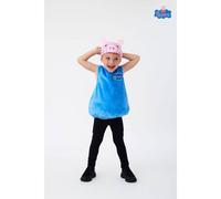 Peppa Pig Boy's George Pig 3D Headpiece 2 Piece Costume | Boys Blue | Officially Licensed Merch | Size: 3-4 Years Peppa Pig Blue 3-4 Years