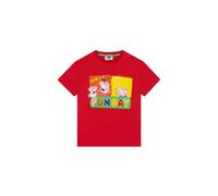 Peppa Pig Boy's George Pig Funday T-Shirt in Red | Size: 7-8 Years Peppa Pig Red 7-8 Years