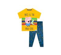 Peppa Pig Boy's George Pig Nice Is The New Cool Pyjamas in Yellow | Size: 2-3 Years Peppa Pig Yellow 2-3 Years