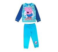 Peppa Pig, Boys George Pig Pyjamas, Blue, Puddle Play Splash Age 2-3 Years