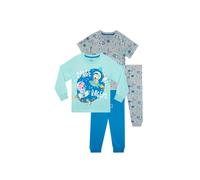 Peppa Pig Boy's George Pig Space Racers Pyjamas 2 Pack in Blue | Size: 6-7 Years Peppa Pig Blue 6-7 Years