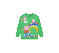 Peppa Pig Boy's George Pig Sweatshirt in Green | Size: 3-4 Years Peppa Pig Green 3-4 Years