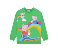 Peppa Pig Boys Jumper, George Pig Kids Sweatshirt, Peppa George And Evie Boys Clothes, Green, 5-6 Years