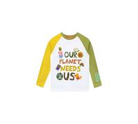 Peppa Pig Boy's Our Planet Needs Us Sustainable George Pig Long Sleeve Top in Green | Size: 5-6 Years Peppa Pig Green 5-6 Years