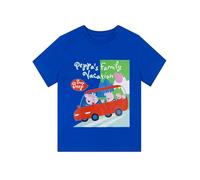 Peppa Pig Boys T Shirt, Peppa George and Evie Summer Tops, Cotton Boy’s T-Shirts, Ages 1 to 8 Years
