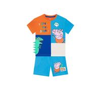 Peppa Pig Boy's T-Shirt & Shorts Outfit Set in Blue | Size: 6-7 Years Peppa Pig Blue 6-7 Years