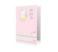 Peppa Pig CARD NEW BABY GIRL
