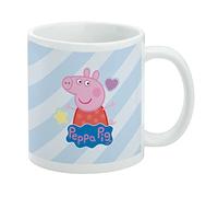 Peppa Pig Ceramic Coffee Mug, Novelty Gift Mugs for Coffee, Tea and Hot Drinks, 11oz, White